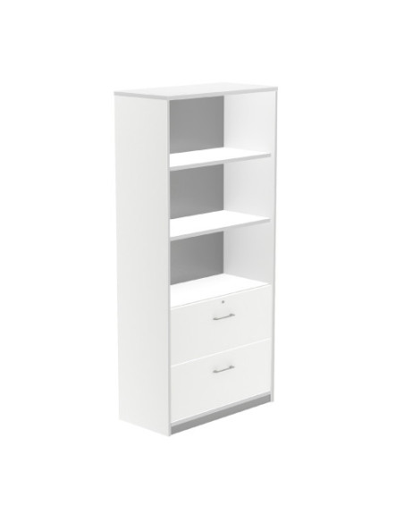 ARMARIO ALTO CARPETERO 195X90X45 ESTRUCTURA BLANCA/FRONTALES BLANCO ROCADA 1102AW04V24