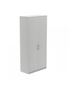 ARMARIO ALTO CON PUERTAS 195X90X45 ESTRUCTURA ALUMINIO/PUERTAS GRIS ROCADA 1104AN02V24