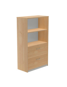 ARMARIO MEDIO CARPETERO 156X90X45 ESTRUCTURA ROBLE/FRONTALES ROBLE ROCADA 1056AR08V24