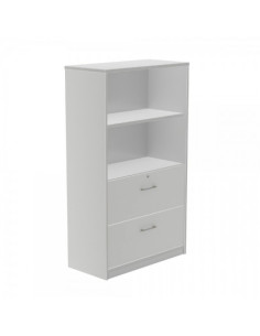 ARMARIO MEDIO CARPETERO156X90X45 ESTRUCTURA ALUMINIO/FRONTALES GRIS ROCADA 1056AN02V24