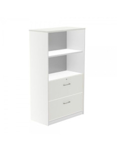 ARMARIO MEDIO CARPETERO 156X90X45 ESTRUCTURA BLANCA/FRONTALES BLANCO ROCADA 1056AW04V24