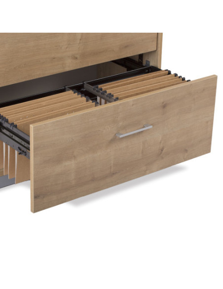 ARMARIO CARPETERO BAJO 78X90X45 ESTRUCTURA ROBLE/FRONTALES ROBLE ROCADA 1006AR08V24
