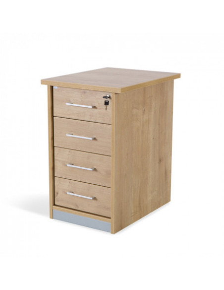 CAJONERA BUCK 4 CAJONES. LATERALES ROBLE / TECHO + FRENTE ROBLE ROCADA 4005AR08V24