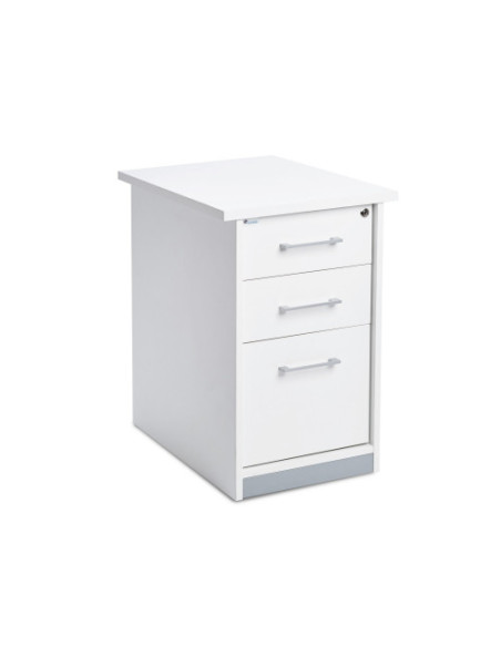 CAJONERA BUCK 2 CAJONES + CARPETERO. LATERALES BLANCO / TECHO + FRENTE BLANCO ROCADA 4006AW04V24