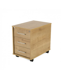 CAJONERA BUCK MOVIL 3 CAJONES. COLOR: ESTRUCTURA ROBLE / FRONTAL ROBLE ROCADA 4003AR08V24
