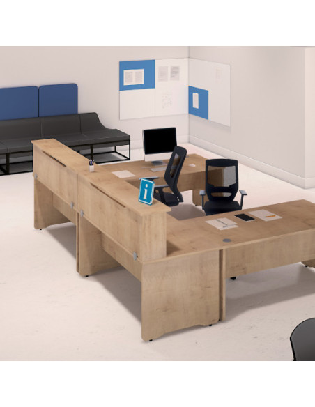 MODULO RECEPCION ALTILLO 100CM HAYA / HAYA. MEDIDAS 100X40X30CM. (MESA NO INCLUIDA EN EL PRECIO, SE COMPRA APARTE) ROCADA 5010AA