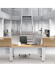 MODULO RECEPCION ALTILLO 100CM ROBLE / ROBLE. MEDIDAS 100X40X30CM. (MESA NO INCLUIDA EN EL PRECIO 2