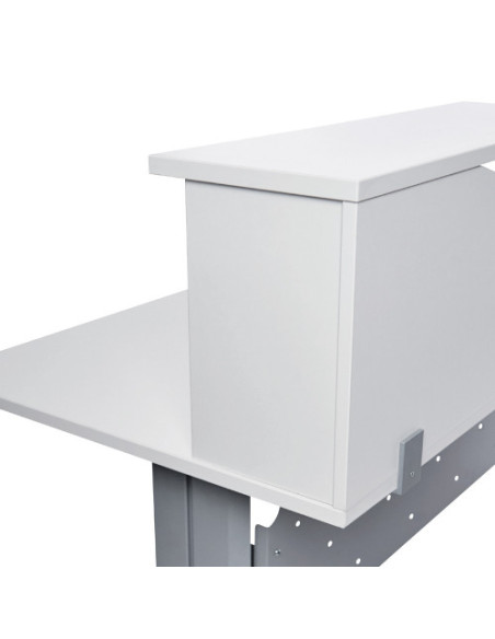 MODULO RECEPCION ALTILLO 100CM BLANCO / BLANCO. MEDIDAS 100X40X30CM. (MESA NO INCLUIDA EN EL PRECIO, SE COMPRA APARTE) ROCADA 50