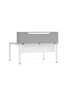 MODULO RECEPCION ALTILLO 140CM GRIS / GRIS. MEDIDAS 140X40X30CM. (MESA NO INCLUIDA EN EL PRECIO