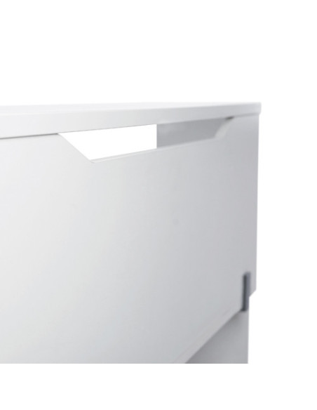 MODULO RECEPCION ALTILLO 140CM BLANCO / BLANCO. MEDIDAS 140X40X30CM. (MESA NO INCLUIDA EN EL PRECIO, SE COMPRA APARTE) ROCADA 50