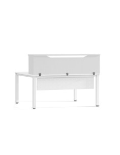 MODULO RECEPCION ALTILLO 160CM BLANCO / BLANCO. MEDIDAS 160X40X30CM. (MESA NO INCLUIDA EN EL PRECIO