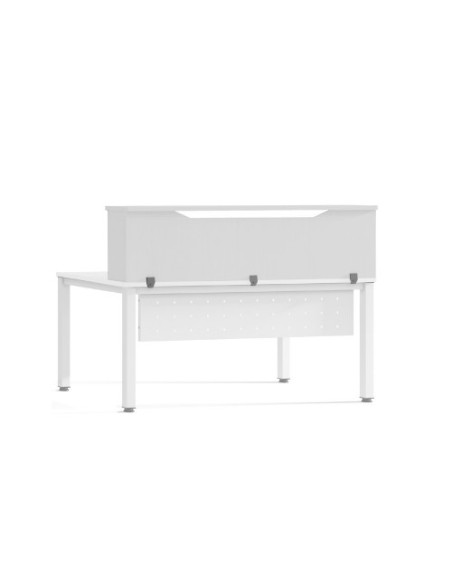 MODULO RECEPCION ALTILLO 160CM BLANCO / BLANCO. MEDIDAS 160X40X30CM. (MESA NO INCLUIDA EN EL PRECIO