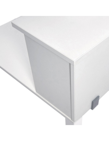 MODULO RECEPCION ALTILLO 180CM BLANCO / BLANCO MEDIDAS 180X40X30CM. (MESA NO INCLUIDA EN EL PRECIO, SE COMPRA APARTE) ROCADA 501