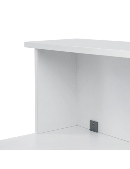 MODULO RECEPCION ALTILLO 200CM BLANCO / BLANCO. MEDIDAS 200X40X30CM. (MESA NO INCLUIDA EN EL PRECIO, SE COMPRA APARTE) ROCADA 50