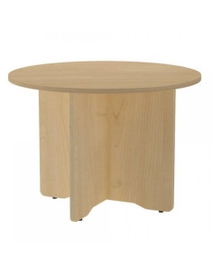 MESA DE REUNIONES REDONDA 100CM DE DIAMETRO. ALTURA 72CM. COLOR: PATA ROBLE / TABLERO ROBLE ROCADA 3005AR08V24