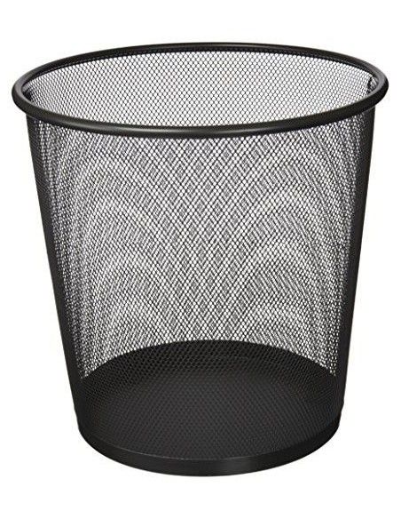 PAPELERA PLUS METAL PEQUEÑA GRAFITO