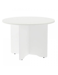 MESA DE REUNIONES REDONDA 100CM DE DIAMETRO. ALTURA 72CM. COLOR: PATA BLANCA / TABLERO BLANCO ROCADA 3005AW04V24