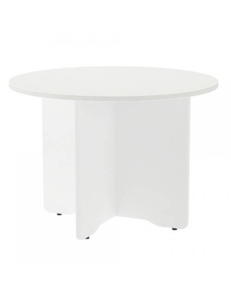MESA DE REUNIONES REDONDA 100CM DE DIAMETRO. ALTURA 72CM. COLOR: PATA BLANCA / TABLERO BLANCO ROCADA 3005AW04V24 MESA DE REUNIONES REDONDA 100CM DE DIAMETRO. ALTURA 72CM. COLOR: PATA BLANCA / TABLERO BLANCO ROCADA 3005AW04V24