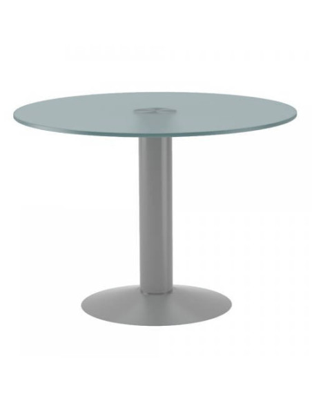 MESA DE REUNIONES REDONDA 100CM DE DIAMETRO. ALTURA 72CM. COLOR: PATA METALICA GRIS / TABLERO HAYA ROCADA 3005AT01 MESA DE REUNIONES REDONDA 100CM DE DIAMETRO. ALTURA 72CM. COLOR: PATA METALICA GRIS / TABLERO HAYA ROCADA 3005AT01