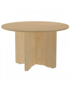 MESA DE REUNIONES REDONDA 120CM DE DIAMETRO. ALTURA 72CM. COLOR: PATA ROBLE / TABLERO ROBLE ROCADA 3006AR08V24