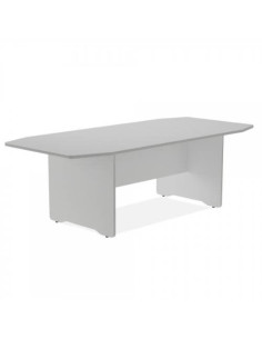 MESA DE REUNIONES 220X100X72CM. COLOR: PATA ALUMINIO / TABLERO GRIS ROCADA 3003AN02V24
