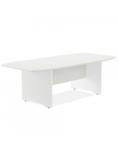 MESA DE REUNIONES 220X100X72CM. COLOR: PATA BLANCA / TABLERO BLANCO ROCADA 3003AW04V24