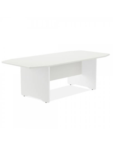 MESA DE REUNIONES 220X100X72CM. COLOR: PATA BLANCA / TABLERO BLANCO ROCADA 3003AW04V24 MESA DE REUNIONES 220X100X72CM. COLOR: PATA BLANCA / TABLERO BLANCO ROCADA 3003AW04V24