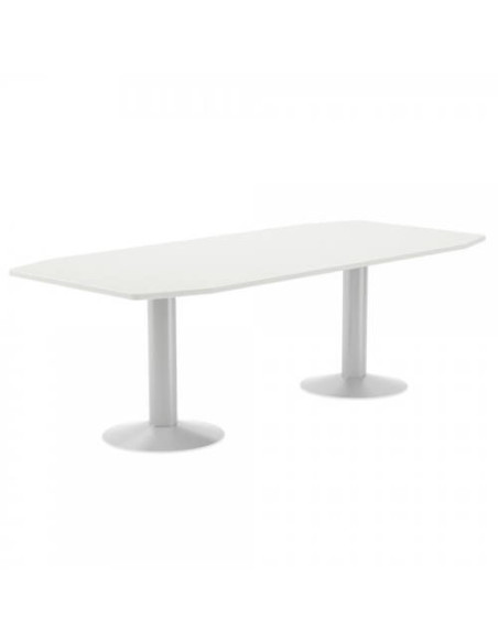 MESA DE REUNIONES 220X100X72CM. COLOR: PATA METALICA BLANCA / TABLERO BLANCO ROCADA 3003ATW04 MESA DE REUNIONES 220X100X72CM. COLOR: PATA METALICA BLANCA / TABLERO BLANCO ROCADA 3003ATW04