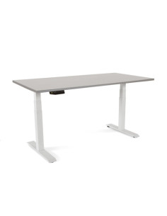 MESA 160CM REGULABLE EN ALTURA ELECTRICAMENTE. TABLERO COLOR GRIS ROCADA 2002XCR02