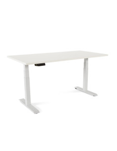 MESA 160CM REGULABLE EN ALTURA ELECTRICAMENTE. TABLERO COLOR BLANCO ROCADA 2002XCR04