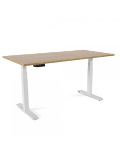 MESA 160CM REGULABLE EN ALTURA ELECTRICAMENTE. TABLERO COLORS ROBLE ROCADA 2002XCR08