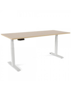 MESA 180CM REGULABLE EN ALTURA ELECTRICAMENTE. TABLERO COLOR HAYA ROCADA 2003XCR01