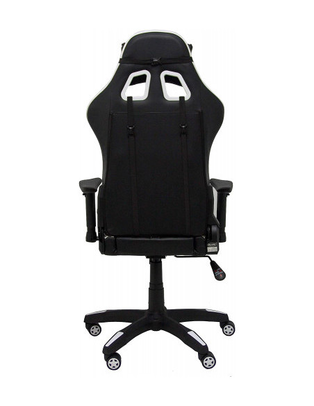 SILLA GAMING PARAISO SIMIL PIEL NEGRO Y BLANCO PIQUERAS Y CRESPO 7216DBSPNE