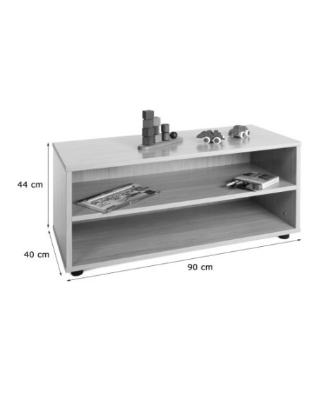 MUEBLE SUPERBAJO ESTANTERÍA HAYA MOBEDUC 600101HP18