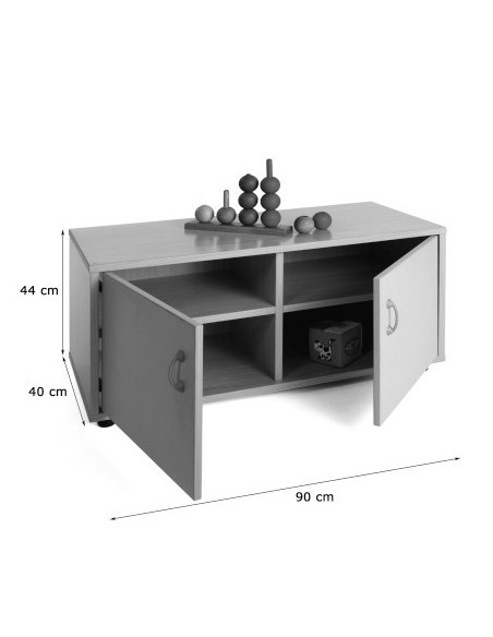 MUEBLE SUPERBAJO ARMARIO 4 CASILLAS HAYA MOBEDUC 600104HPS18