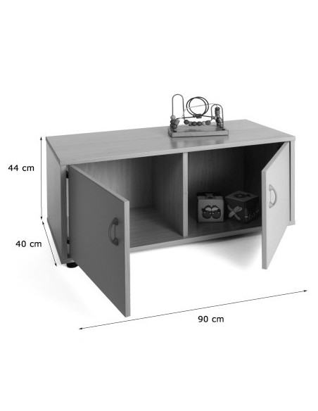 MUEBLE SUPERBAJO ARMARIO 2 CASILLAS HAYA MOBEDUC 600106HPS18
