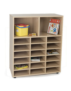 MUEBLE INTERMEDIO CASILLERO Y 2 CASILLAS HAYA MOBEDUC 600812HP18