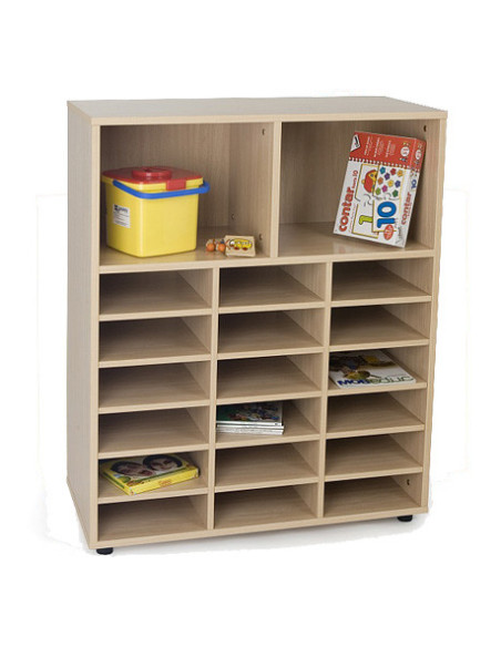 MUEBLE INTERMEDIO CASILLERO Y 2 CASILLAS HAYA MOBEDUC 600812HP18