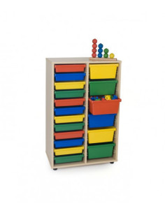 MUEBLE INTERMEDIO CUBETERO 2 COLUMNAS 700 HAYA MOBEDUC 600815HP18