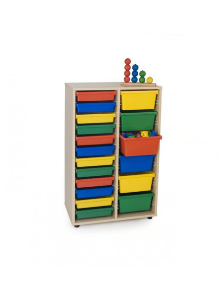 MUEBLE INTERMEDIO CUBETERO 2 COLUMNAS 700 HAYA MOBEDUC 600815HP18