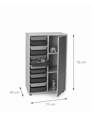 MUEBLE INTERMEDIO CUBETERO ARMARIO 700 HAYA...