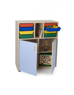 MUEBLE INTERMEDIO ARMARIO Y CUBETERO 900 HAYA MOBEDUC 600817HPS18