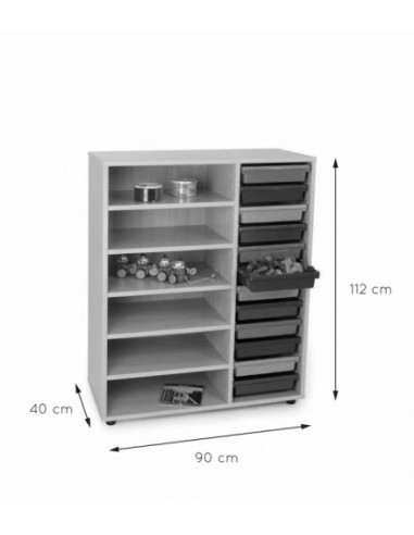 MUEBLE INTERMEDIO ESTANTERÍA CUBETERO HAYA...