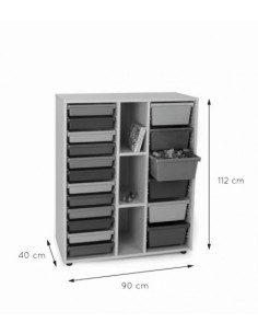 MUEBLE INTERMEDIO CUBETERO 2 COLUMNAS 900 HAYA MOBEDUC 600819HP18 2