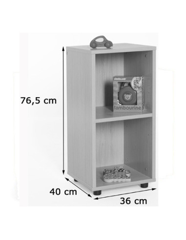 MUEBLE BAJO ESTANTERÍA 360 HAYA MOBEDUC 600215HP18