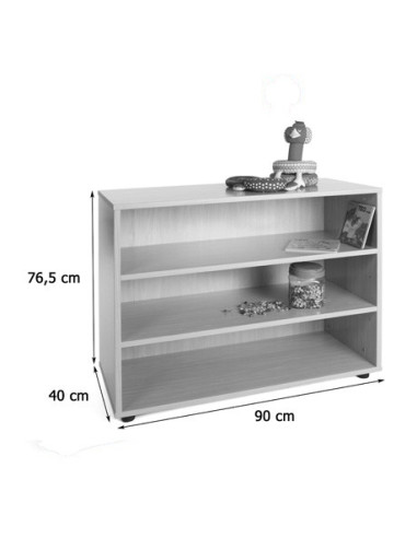 MUEBLE BAJO ESTANTERÍA HAYA MOBEDUC 600201HP18