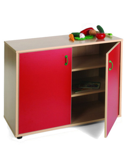 MUEBLE BAJO ARMARIO 3 ESTANTES HAYA MOBEDUC 600202HPS18