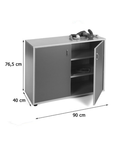 MUEBLE BAJO ARMARIO 3 ESTANTES HAYA MOBEDUC 600202HPS18