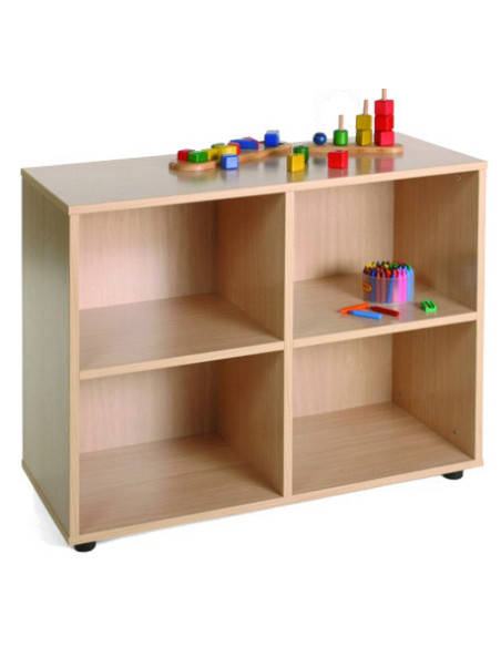 MUEBLE BAJO 4 CASILLAS HAYA MOBEDUC 600203HP18