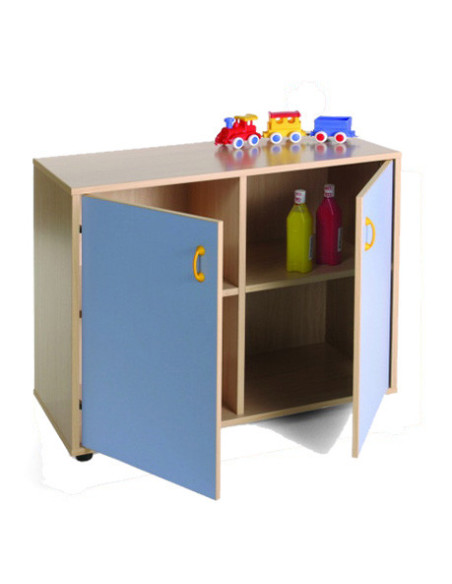 MUEBLE BAJO ARMARIO 4 CASILLAS 2 PUERTAS HAYA MOBEDUC 600204HPS18